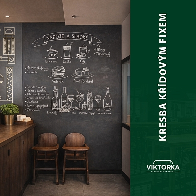 2/23    Kresba křídovým fixem v interiérech Viktorky - plzeňské tankovny