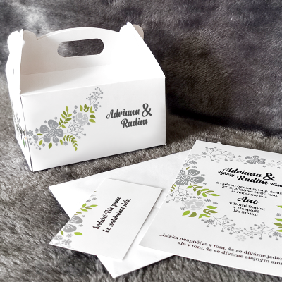 11/20    A&R l svatební oznámení, kartička, krabička na koláčky